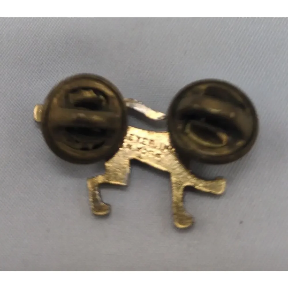 N.S. Meyer New York Army ROTC Leopard Mascot Insignia Clutch Back Pin Vintage